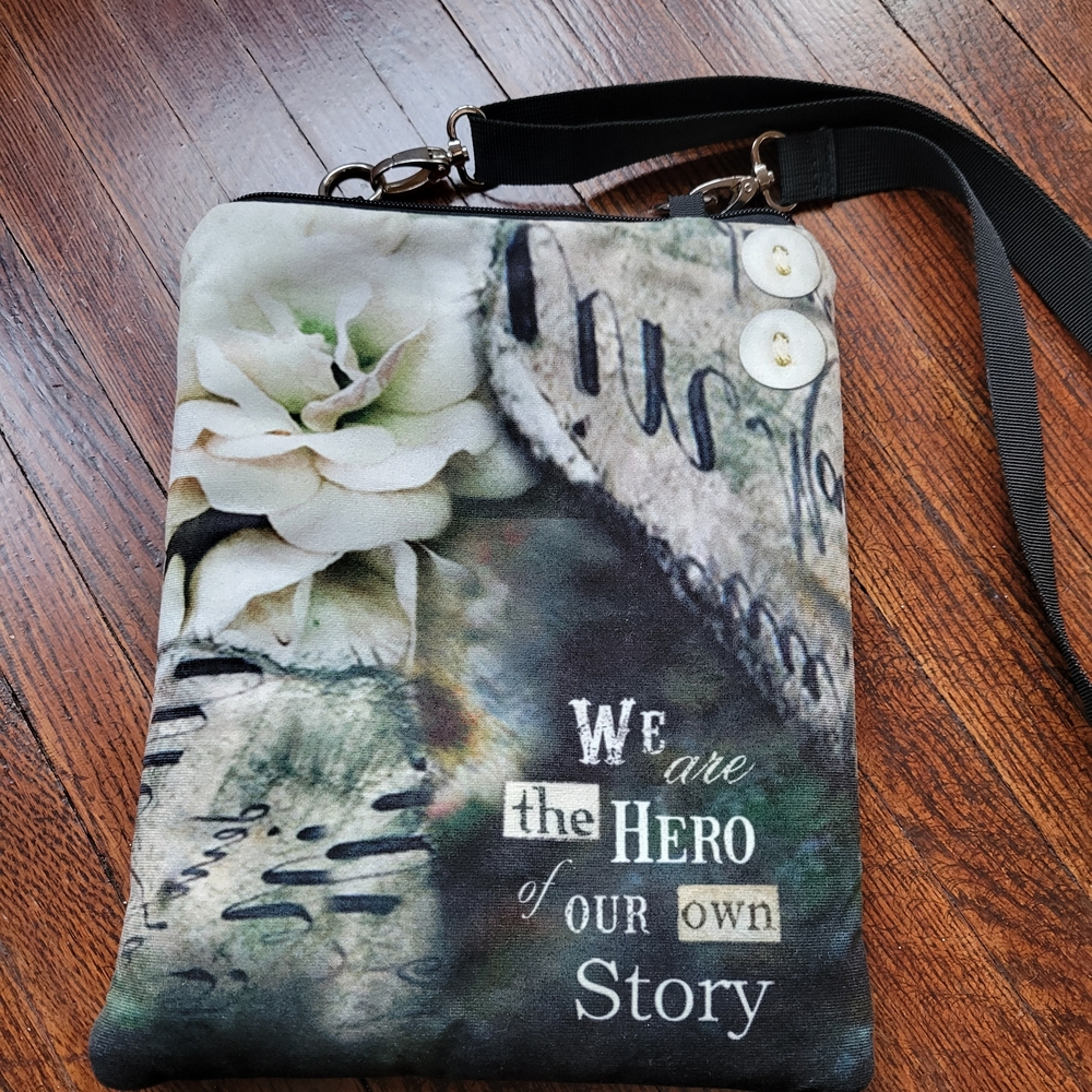 Sally Jean Inspirational Crossbody Purse We Are The Hero of Our Own Story Purse
